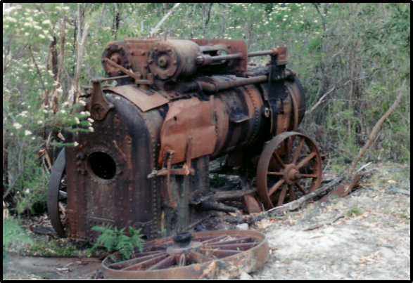 Portable steam engine last inspection 1937